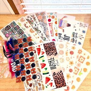 Colorful UVDTF Cup Wrap Sticker Collection 32 pieces. Tumbler wraps